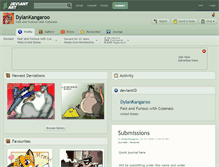 Tablet Screenshot of dylankangaroo.deviantart.com