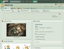 Tablet Screenshot of bettykwong.deviantart.com