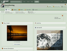 Tablet Screenshot of havocforming.deviantart.com
