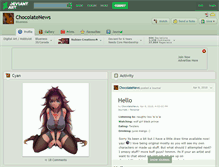 Tablet Screenshot of chocolatenews.deviantart.com