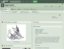 Tablet Screenshot of dragon-hybrid.deviantart.com