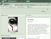 Tablet Screenshot of johanalee.deviantart.com