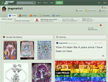 Tablet Screenshot of dragonartist3.deviantart.com