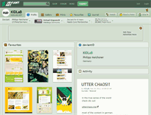 Tablet Screenshot of kidlab.deviantart.com