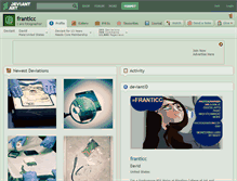 Tablet Screenshot of franticc.deviantart.com