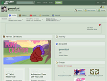 Tablet Screenshot of generalzoi.deviantart.com