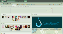 Desktop Screenshot of curiouselement.deviantart.com