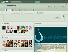 Tablet Screenshot of curiouselement.deviantart.com