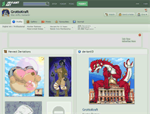 Tablet Screenshot of grottokraft.deviantart.com
