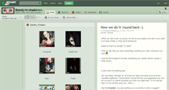 Desktop Screenshot of beauty-in-shadows.deviantart.com