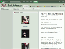 Tablet Screenshot of beauty-in-shadows.deviantart.com
