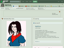 Tablet Screenshot of majinsora.deviantart.com