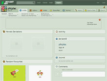 Tablet Screenshot of plicplac.deviantart.com