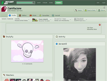 Tablet Screenshot of camillajune.deviantart.com