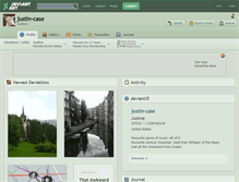 Tablet Screenshot of justin-case.deviantart.com