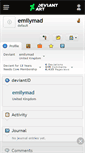 Mobile Screenshot of emilymad.deviantart.com