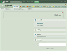 Tablet Screenshot of emilymad.deviantart.com