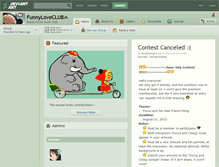 Tablet Screenshot of funnyloveclub.deviantart.com