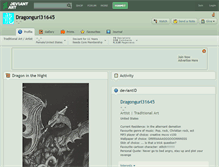 Tablet Screenshot of dragongurl31645.deviantart.com