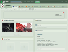 Tablet Screenshot of geebles.deviantart.com