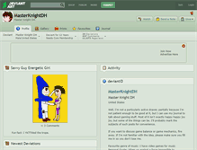 Tablet Screenshot of masterknightdh.deviantart.com