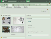 Tablet Screenshot of cov1e.deviantart.com