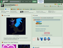 Tablet Screenshot of draconavampira.deviantart.com