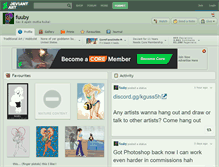 Tablet Screenshot of fuuby.deviantart.com