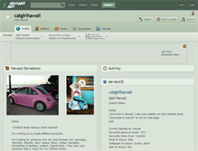Tablet Screenshot of catgirlhawaii.deviantart.com