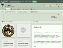 Tablet Screenshot of cryingpain.deviantart.com