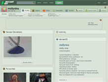 Tablet Screenshot of mollynina.deviantart.com