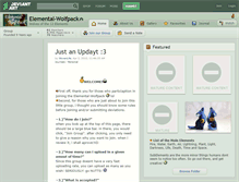 Tablet Screenshot of elemental-wolfpack.deviantart.com