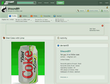 Tablet Screenshot of bhound89.deviantart.com