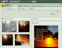 Tablet Screenshot of emotruth.deviantart.com