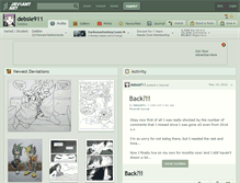 Tablet Screenshot of debsie911.deviantart.com