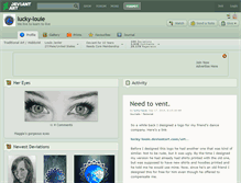 Tablet Screenshot of lucky-louie.deviantart.com
