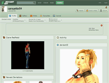 Tablet Screenshot of carouette59.deviantart.com