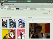 Tablet Screenshot of chibikitsune-hime.deviantart.com