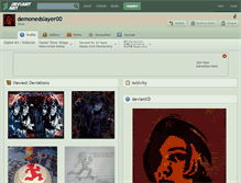 Tablet Screenshot of demonedslayer00.deviantart.com