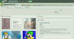 Desktop Screenshot of luigi-and-tails-rock.deviantart.com