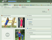 Tablet Screenshot of imdiver.deviantart.com