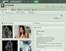 Tablet Screenshot of my-lily-blood.deviantart.com