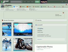 Tablet Screenshot of lolphins.deviantart.com