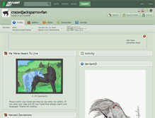 Tablet Screenshot of crazedjacksparrowfan.deviantart.com