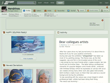 Tablet Screenshot of mendrinos.deviantart.com