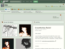 Tablet Screenshot of dijin.deviantart.com