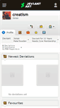 Mobile Screenshot of creatism.deviantart.com