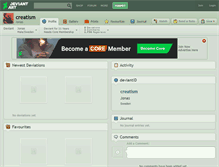 Tablet Screenshot of creatism.deviantart.com