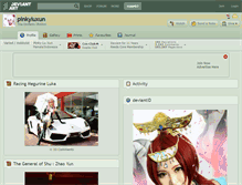 Tablet Screenshot of pinkyluxun.deviantart.com