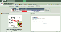 Desktop Screenshot of genesis-the-vaporeon.deviantart.com
